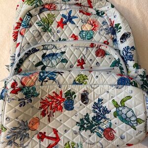 Vera Bradley Sea Life Quilted Backpack